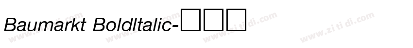 Baumarkt Boldltalic字体转换